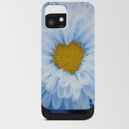 100% Artist Commissions Donated - Floral - Flowers Blue Tinted Chrysanthemums Nature Photo For Ukraine Refugees iPhone Card Case
