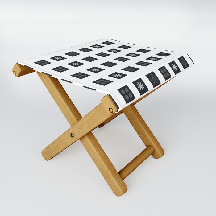 Microprints Folding Stool