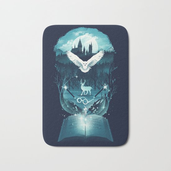 Book of Fantasy Bath Mat