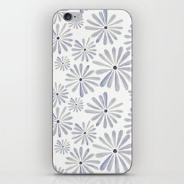 Watercolor pattern of simple bright flowers iPhone Skin