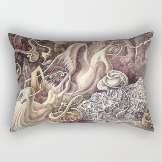 SURREAL COMPOSITION (AQUARELLE) Rectangular Pillow