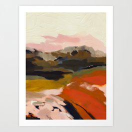 fall abstract landscape Art Print