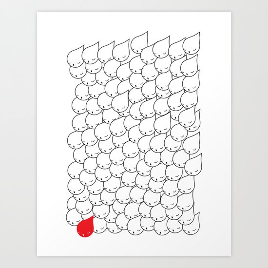 FOLLOW ME FOLLOW YOU Art Print