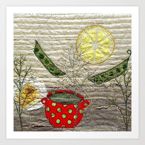Lemon Landscape Art Print