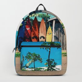 Surfboard Rainbow Backpack