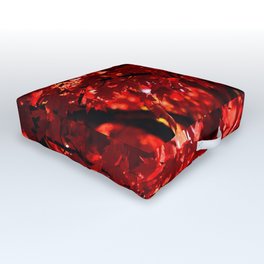 VIBRANT RED FALL LEAVES Outdoor Floor Cushion
