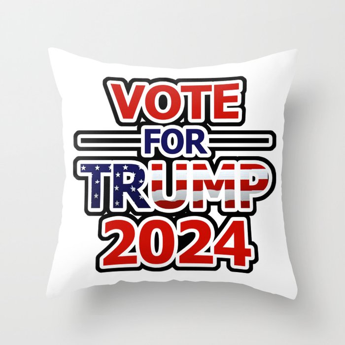 Vote for Trump 2024 Throw Pillow