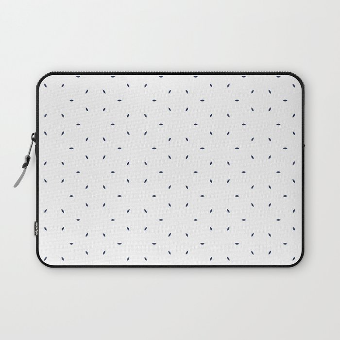 Navy blue subtle pattern Laptop Sleeve