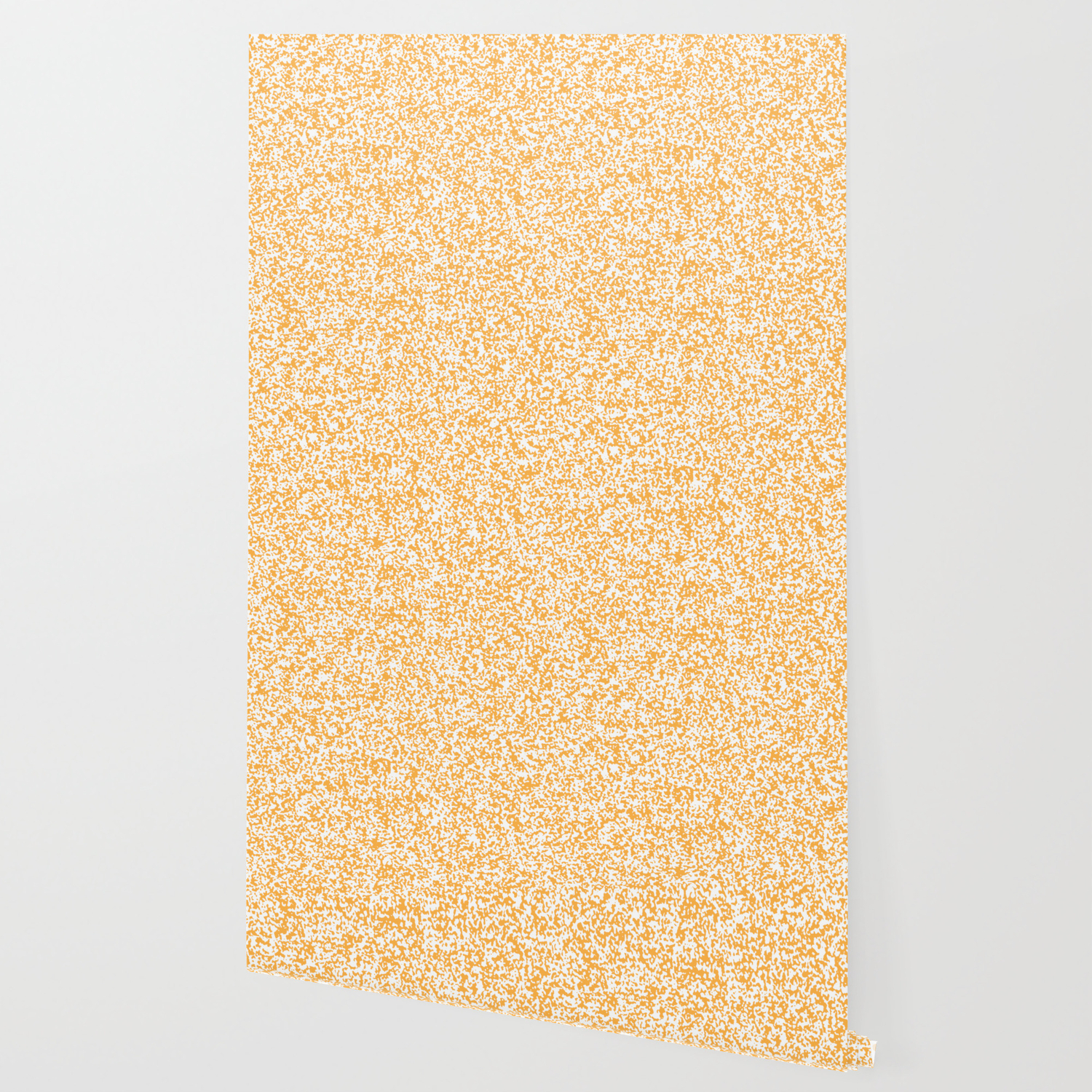 Tiny Spots White And Pastel Orange Wallpaper By Melanges Society6