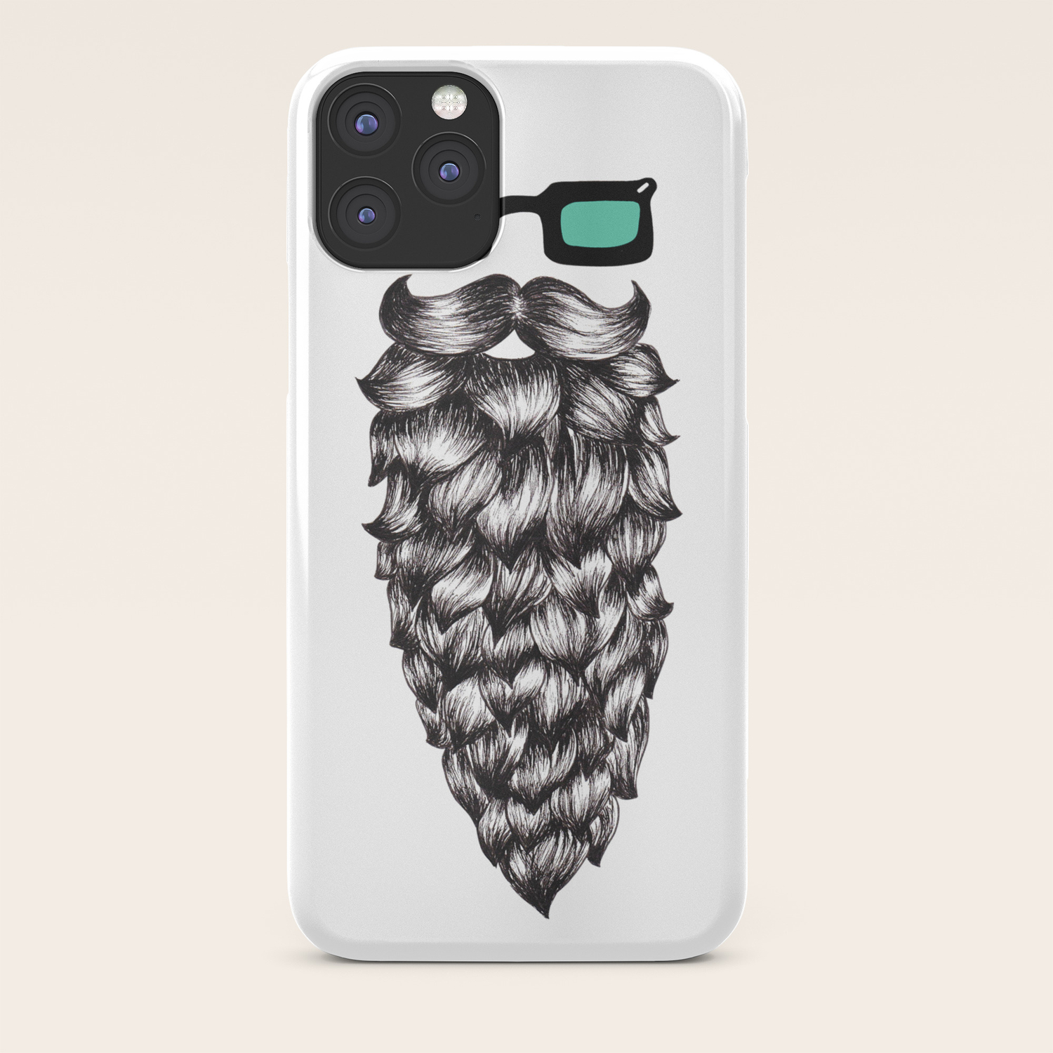 Casual Beard Iphone Case By Amparocortes Society6