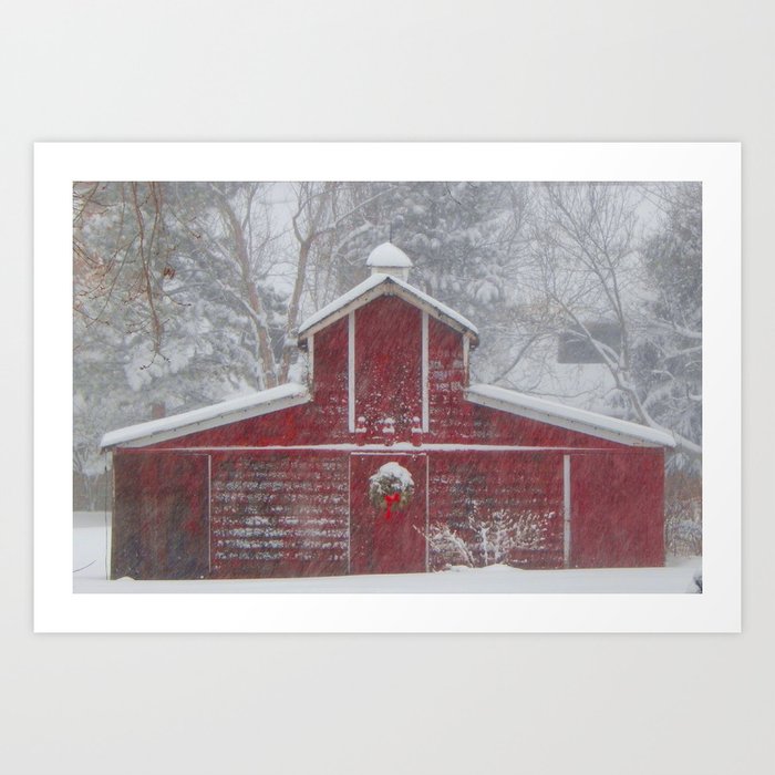 Red Barn Art Print By Adamctaylor Society6