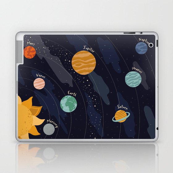 Solar System for Kids Horizontal Laptop & iPad Skin