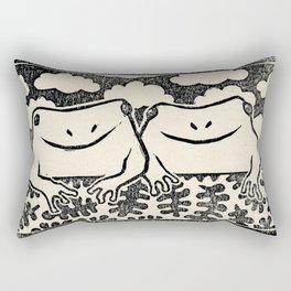 Frog Friends Rectangular Pillow