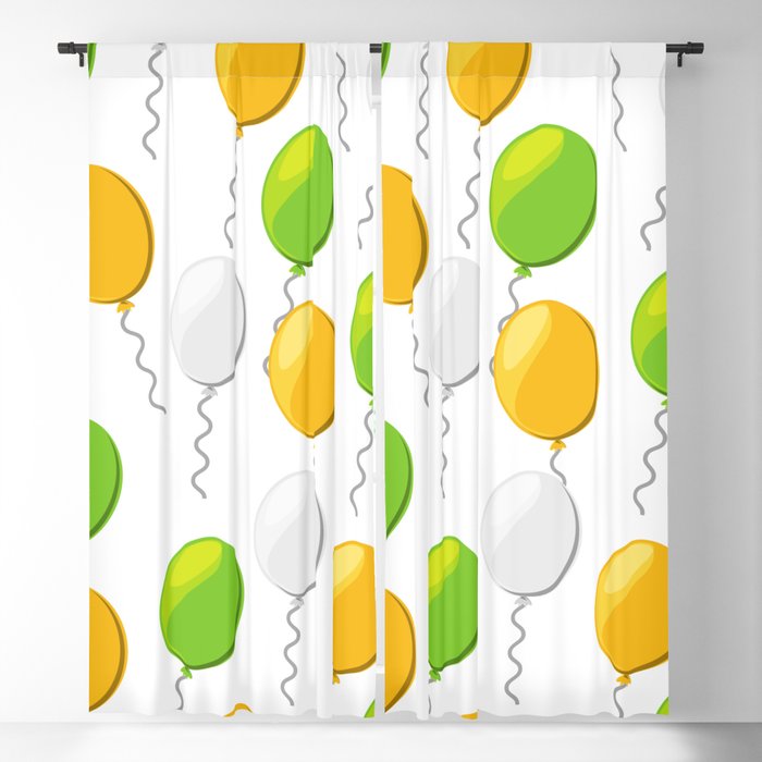 Colorful Balloons Pattern Blackout Curtain