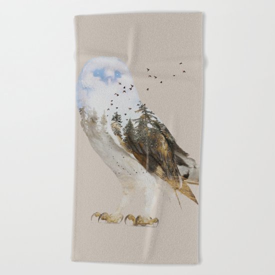 Owl Beach Towel
