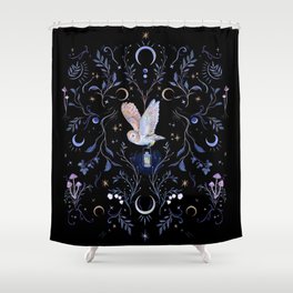 Moonlight Owl Shower Curtain