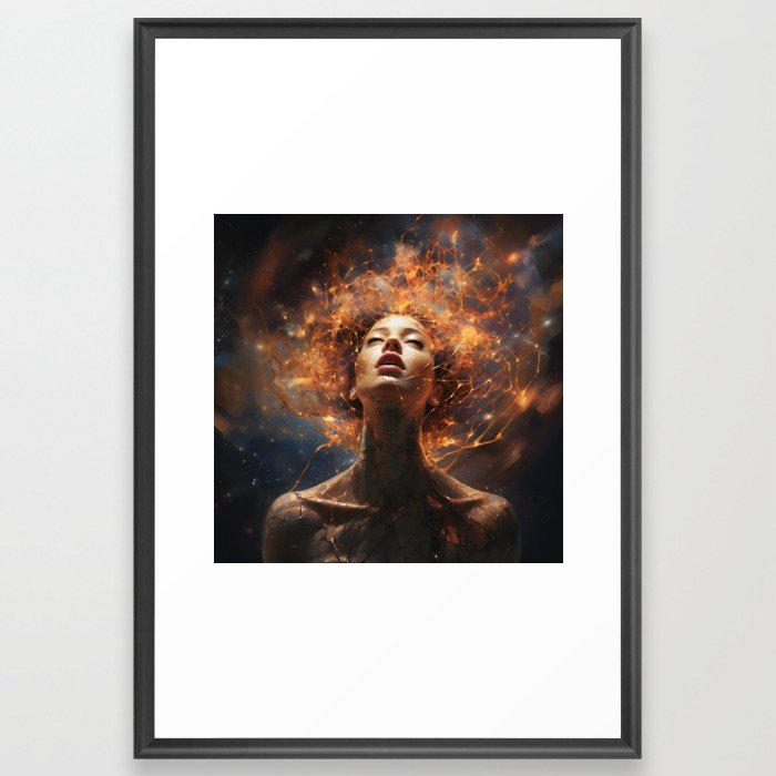 Connected to the Eternal & Infinite Framed Art Print