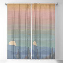 Arizona Moonrise Sheer Curtain