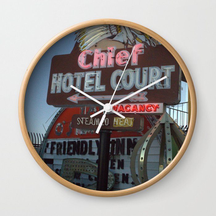 motel Wall Clock