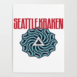 Seattle Kraken Sound Garden Mash Up Poster