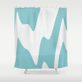 Blue marble Shower Curtain