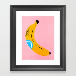 Banana Pop Art Framed Art Print