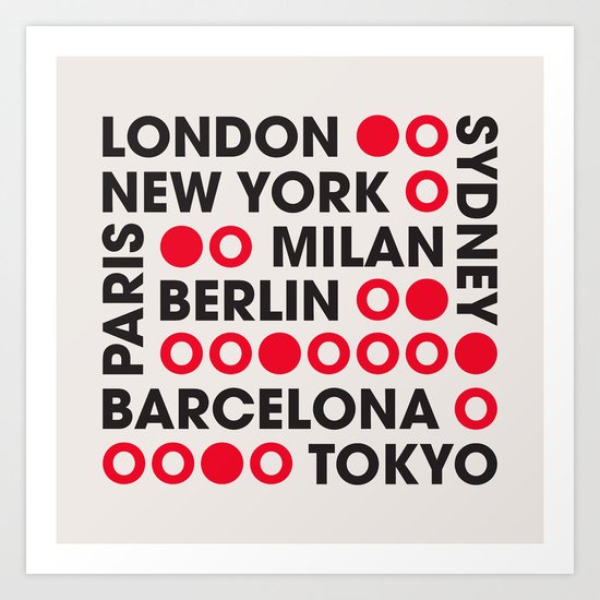 I Love This City Typography Art Print
