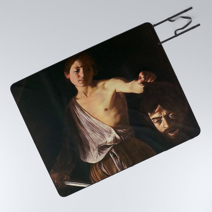Caravaggio - David with the Head of Goliath Picnic Blanket