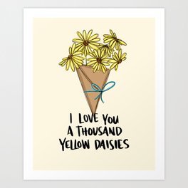 A Thousand Yellow Daisies Art Print