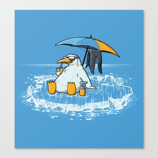 GLOBAL WARMING PROBLEM Canvas Print