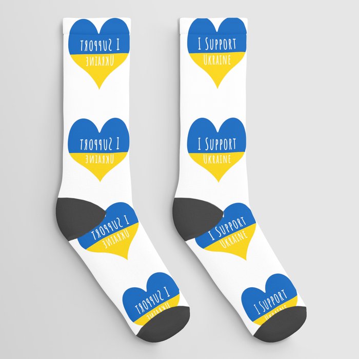 I Support Ukraine Socks