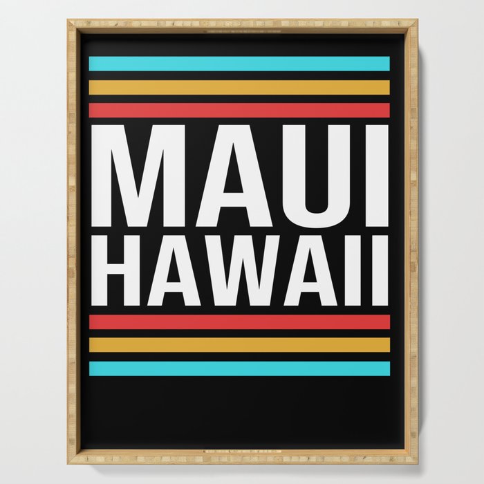 Retro Maui Hawaii Serving Tray