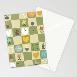 Color object checkerboard collection 23 Stationery Card