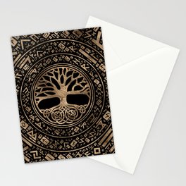 Tree of life -Yggdrasil Runic Pattern Stationery Card