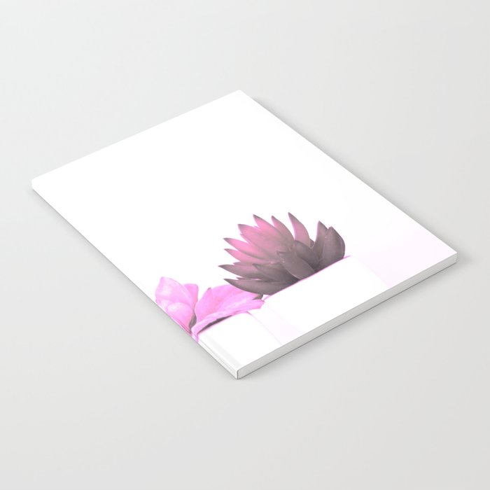 Pink Cactus White Background #decor #society6 #buyart Notebook