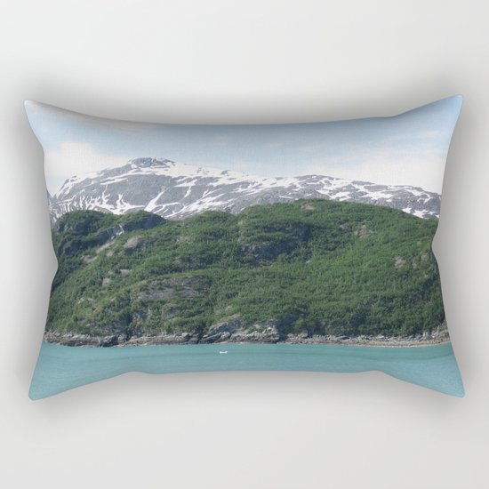 Contrasting Mountains Rectangular Pillow