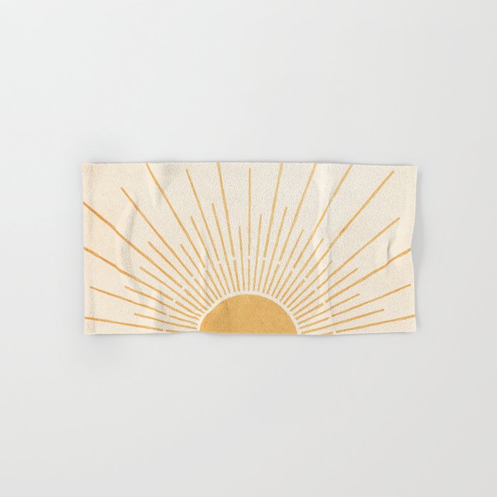 Boho Sun no. 5 Yellow Hand & Bath Towel