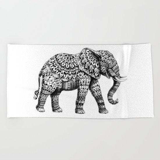 Ornate Elephant 3.0 Beach Towel