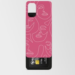 Faces In Pink Android Card Case