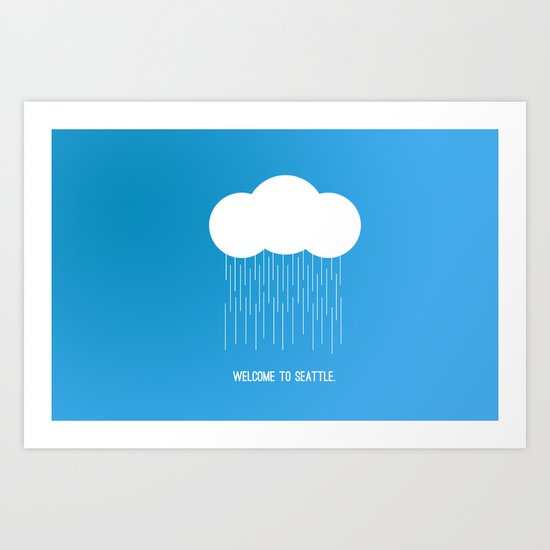 Simplistic Seattle Art Print