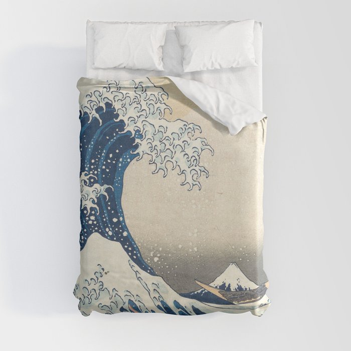 The Great Wave off Kanagawa Duvet Cover