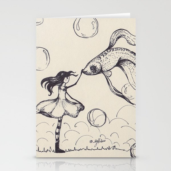 Dreamer & Obie (pen) Stationery Cards