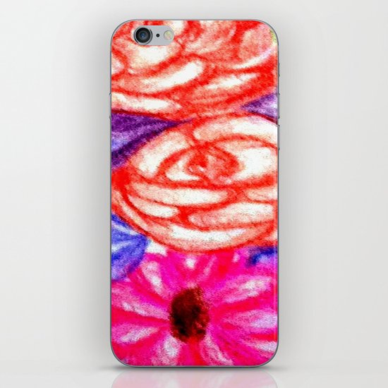 Roses and Daisies iPhone & iPod Skin