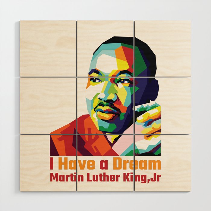 Martin Luther King Wood Wall Art