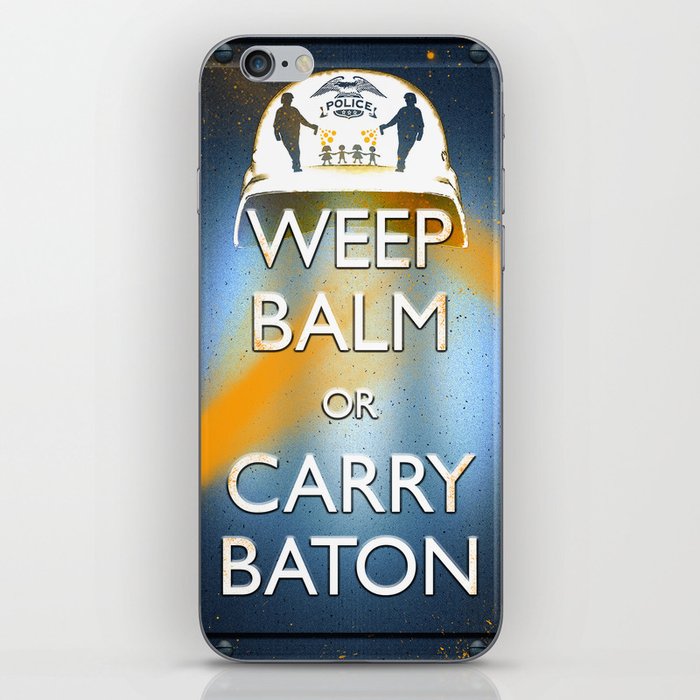 WEEP BALM OR CARRY BATON (Keep calm) iPhone Skin