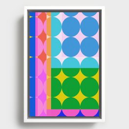 Vibrant Geometric 21 Framed Canvas
