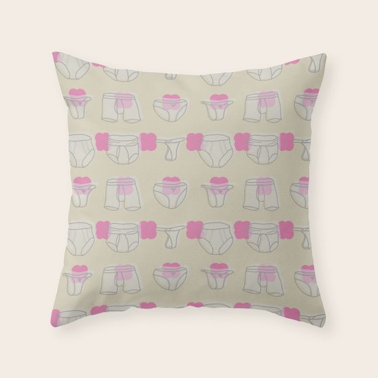 Underwear Throw Pillow
