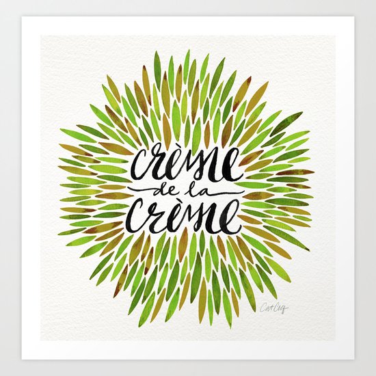 Crème de la Crème – Olive Palette Art Print