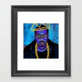 Rap Homage: Nasty Nas Framed Art Print