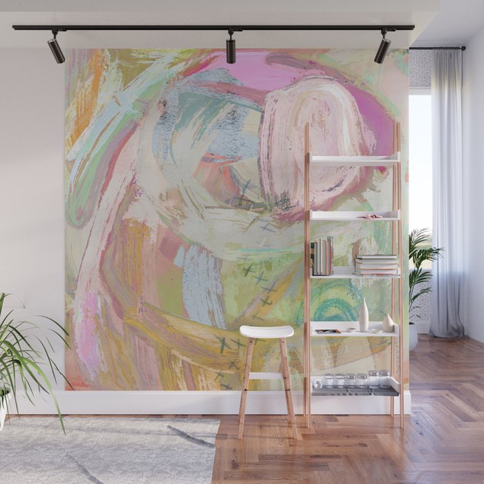Shapes And Layers No 31 Abstract Paintings With Texture Wall Mural By Sewzinski